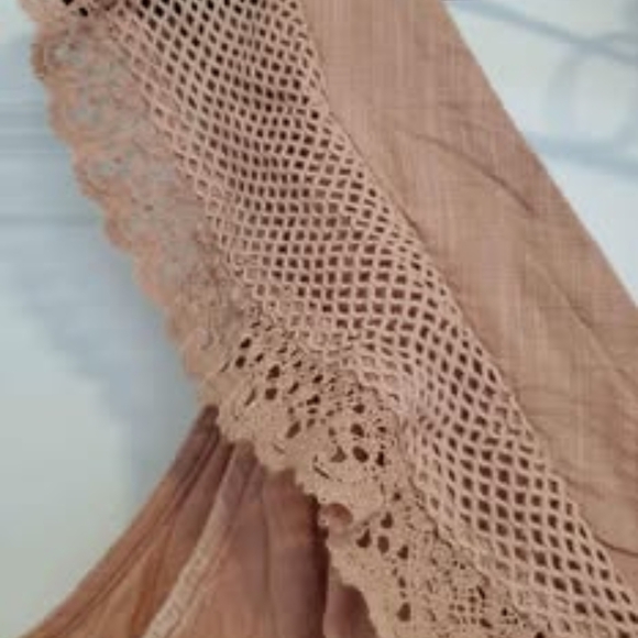 Women's Peach Ruffle Top - Picture 3 of 7